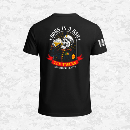 Born in a Bar, Special USMC Ranks Edition, T-Shirt