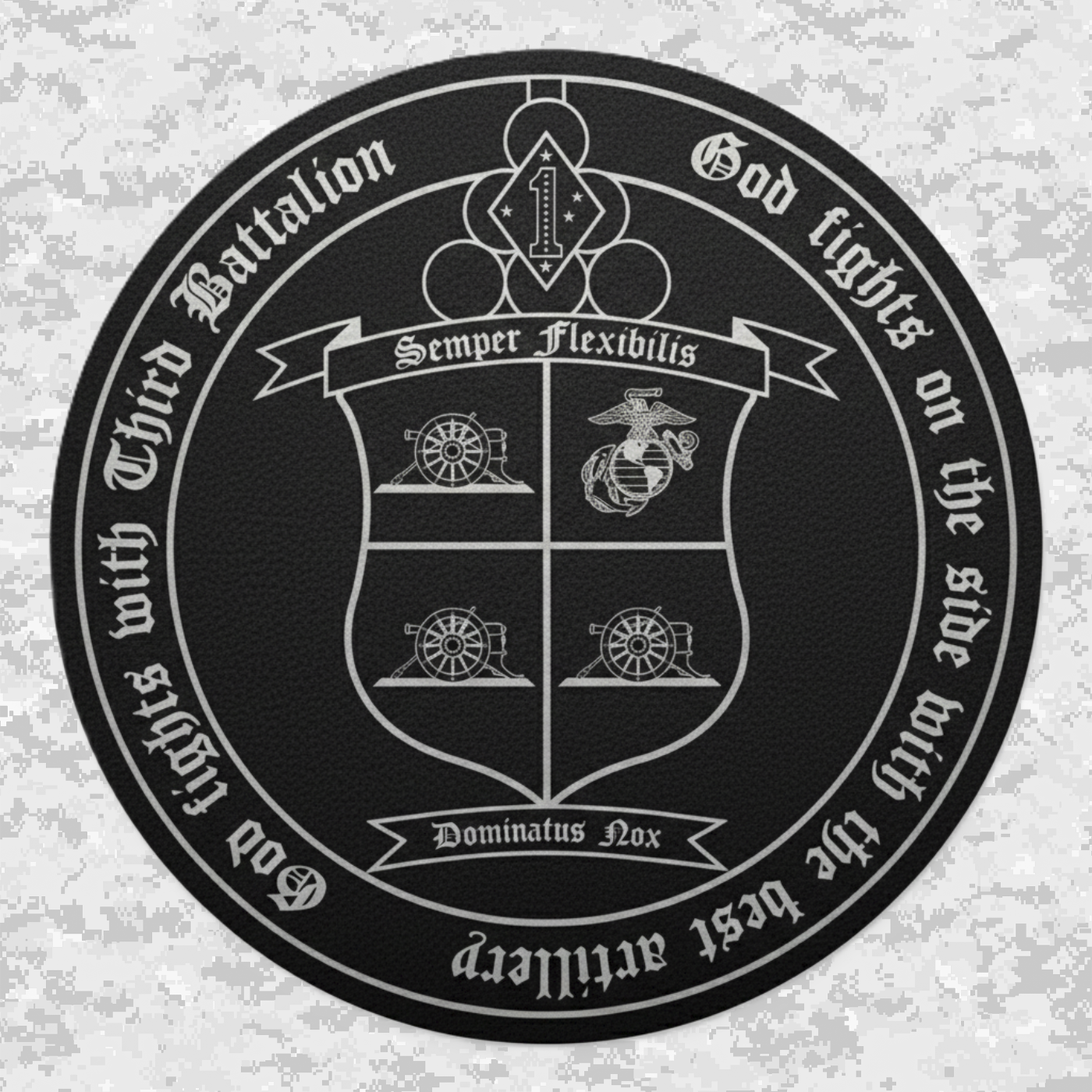3rd Battalion 11th Marines Unit "Thunder" | Leather Patch | Velcro Backed