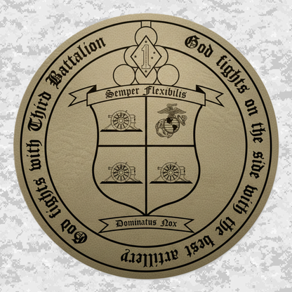 3rd Battalion 11th Marines Unit "Thunder" | Leather Patch | Velcro Backed