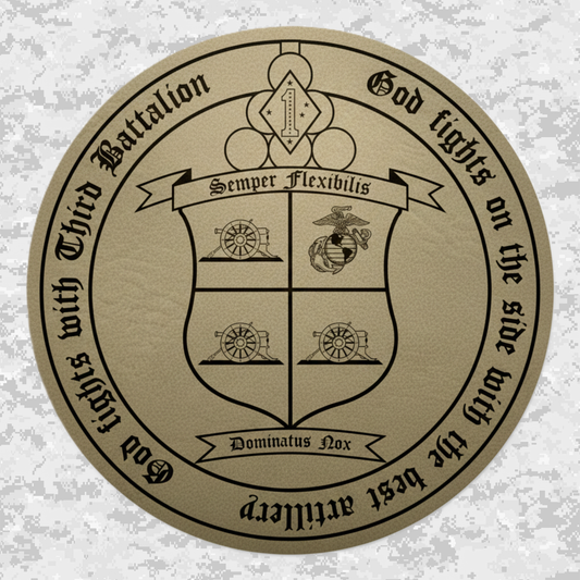 3rd Battalion 11th Marines Unit "Thunder" | Leather Patch | Velcro Backed