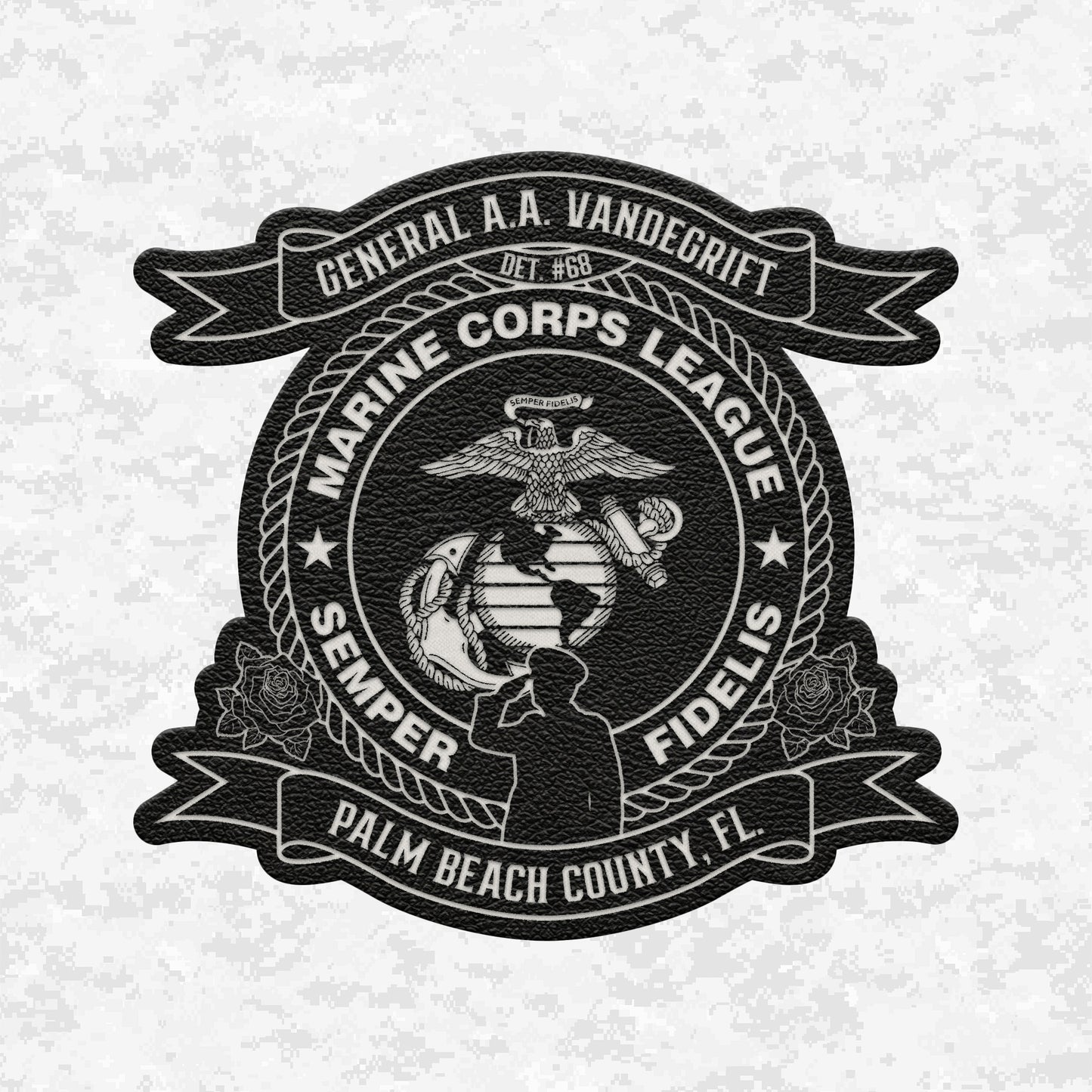 Marine Corps League | General A.A. Vandegrift Detachment #68 | Leather Patch