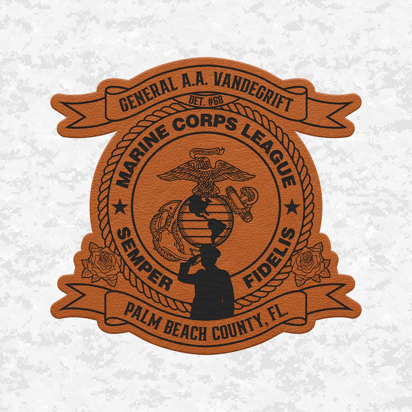 Marine Corps League | General A.A. Vandegrift Detachment #68 | Leather Patch
