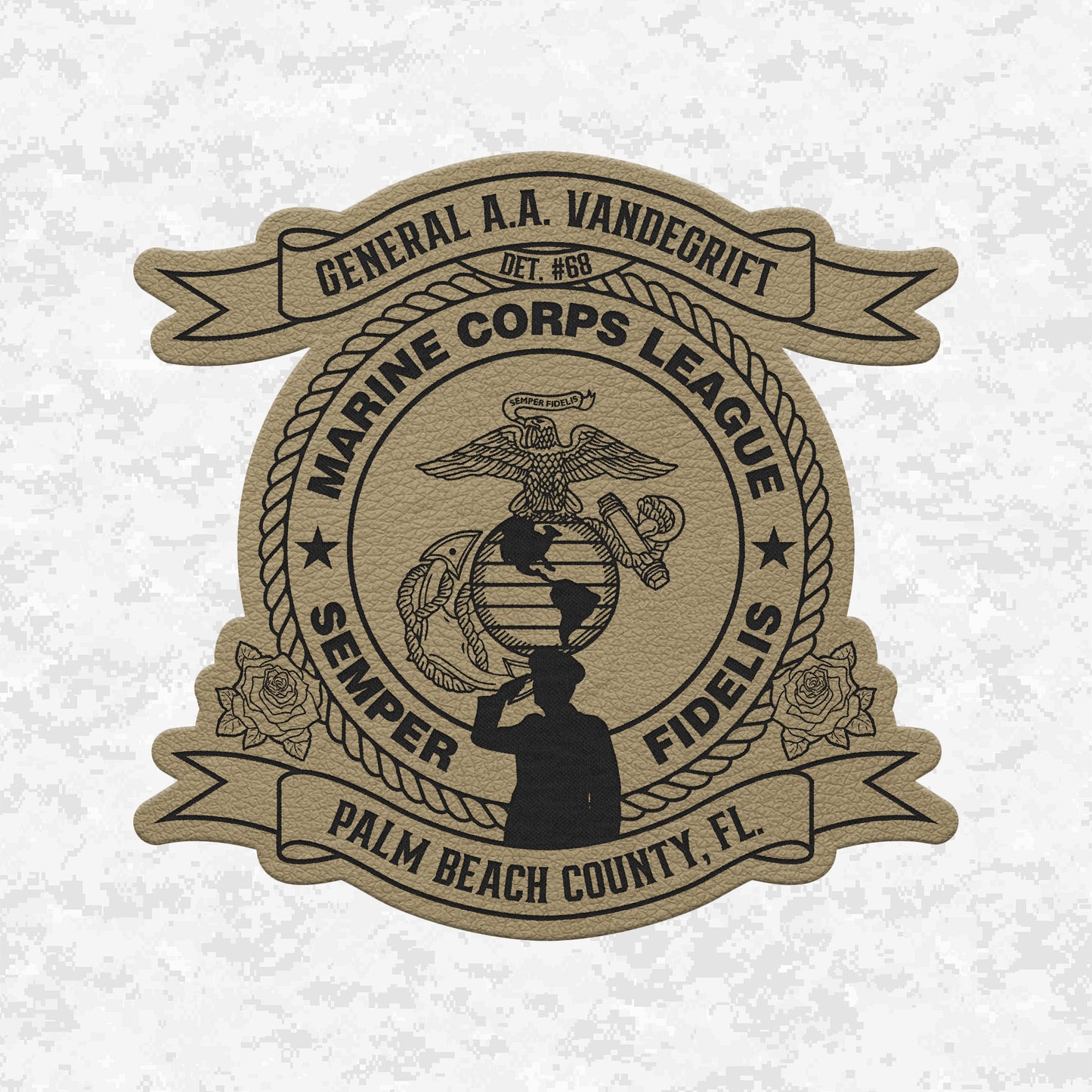 Marine Corps League | General A.A. Vandegrift Detachment #68 | Leather Patch