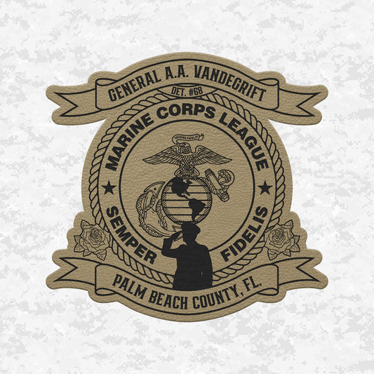 Marine Corps League | General A.A. Vandegrift Detachment #68 | Leather Patch