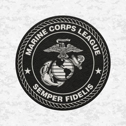 Marine Corps League | Semper Fidelis | Leather Patch