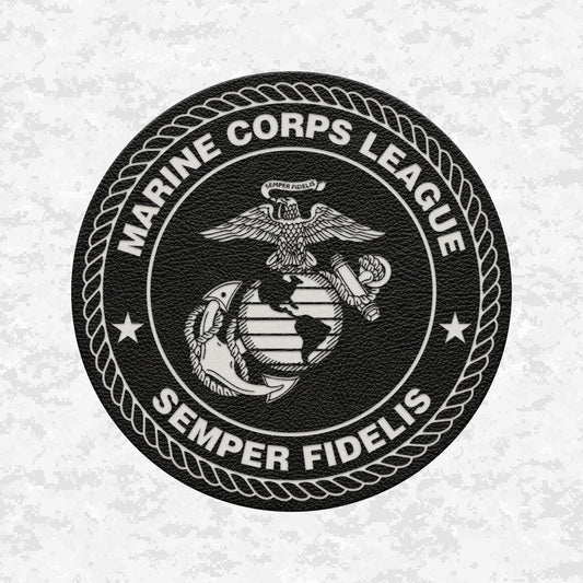 Marine Corps League | Semper Fidelis | Leather Patch