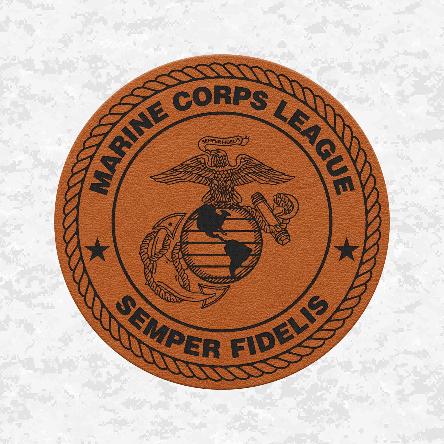 Marine Corps League | Semper Fidelis | Leather Patch