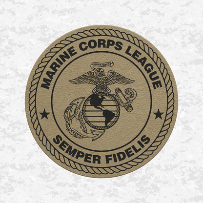 Marine Corps League | Semper Fidelis | Leather Patch