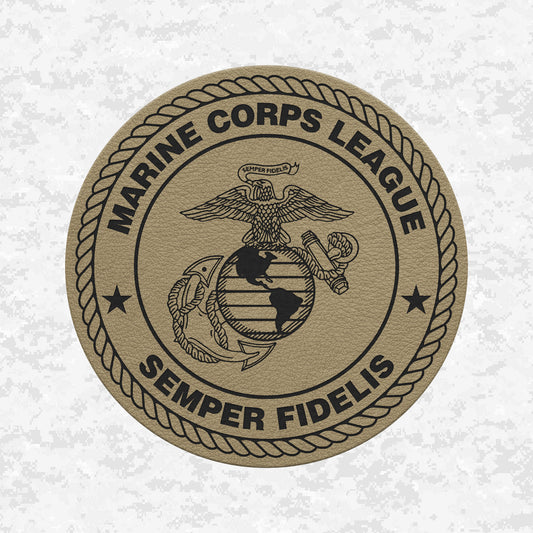 Marine Corps League | Semper Fidelis | Leather Patch