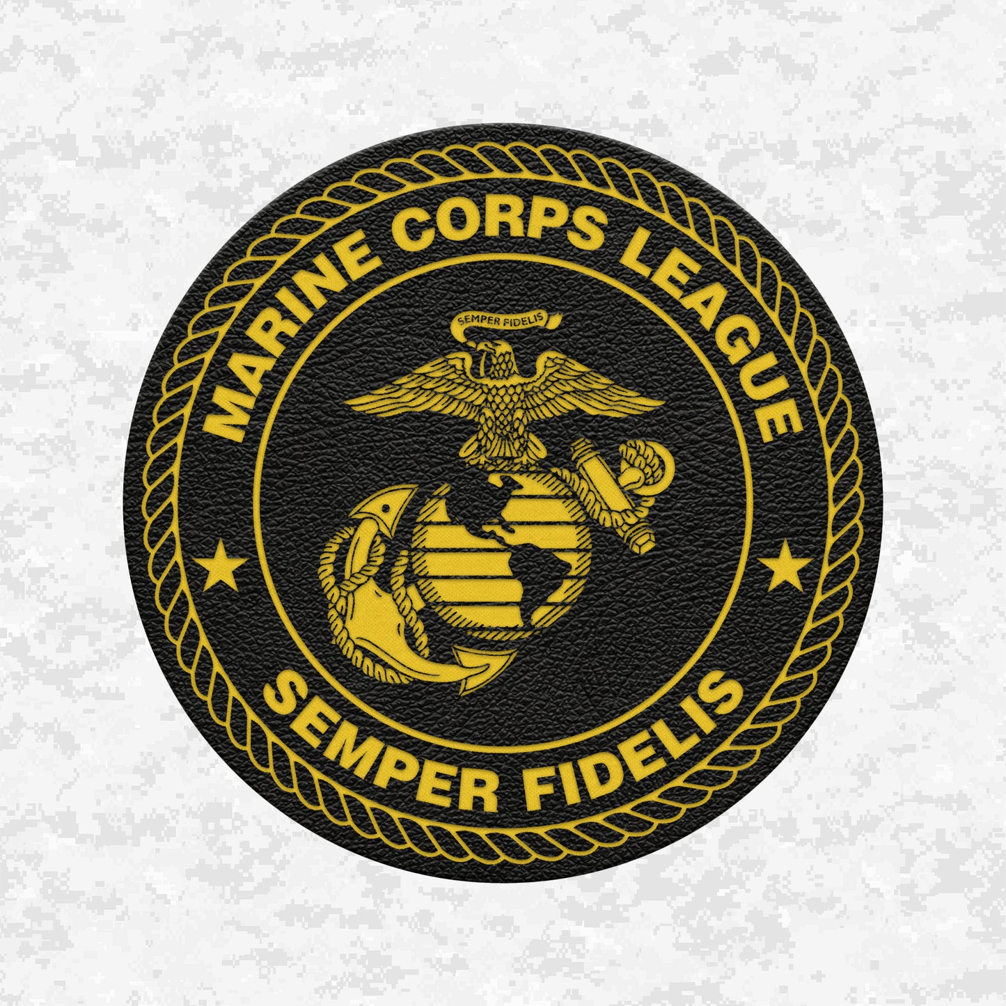 Marine Corps League | Semper Fidelis | Leather Patch