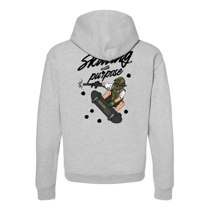 Skating With Purpose - Marine in Skate (marpat forest) Hoodie