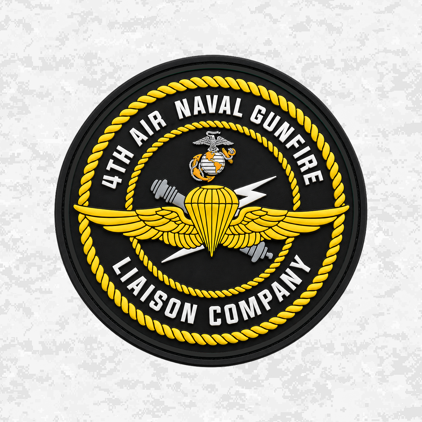 4th ANGLICO Unit (Color) | PVC Patch | Velcro Backed