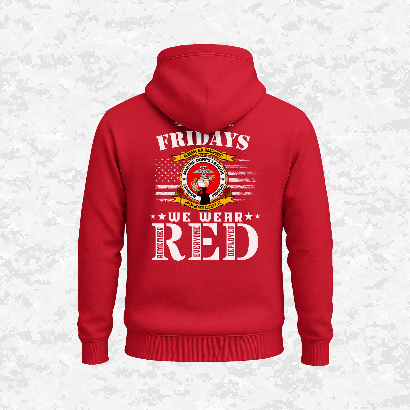 RED FRIDAY | DET. #68 GENERAL A.A. VANDEGRIFT | Hoodie