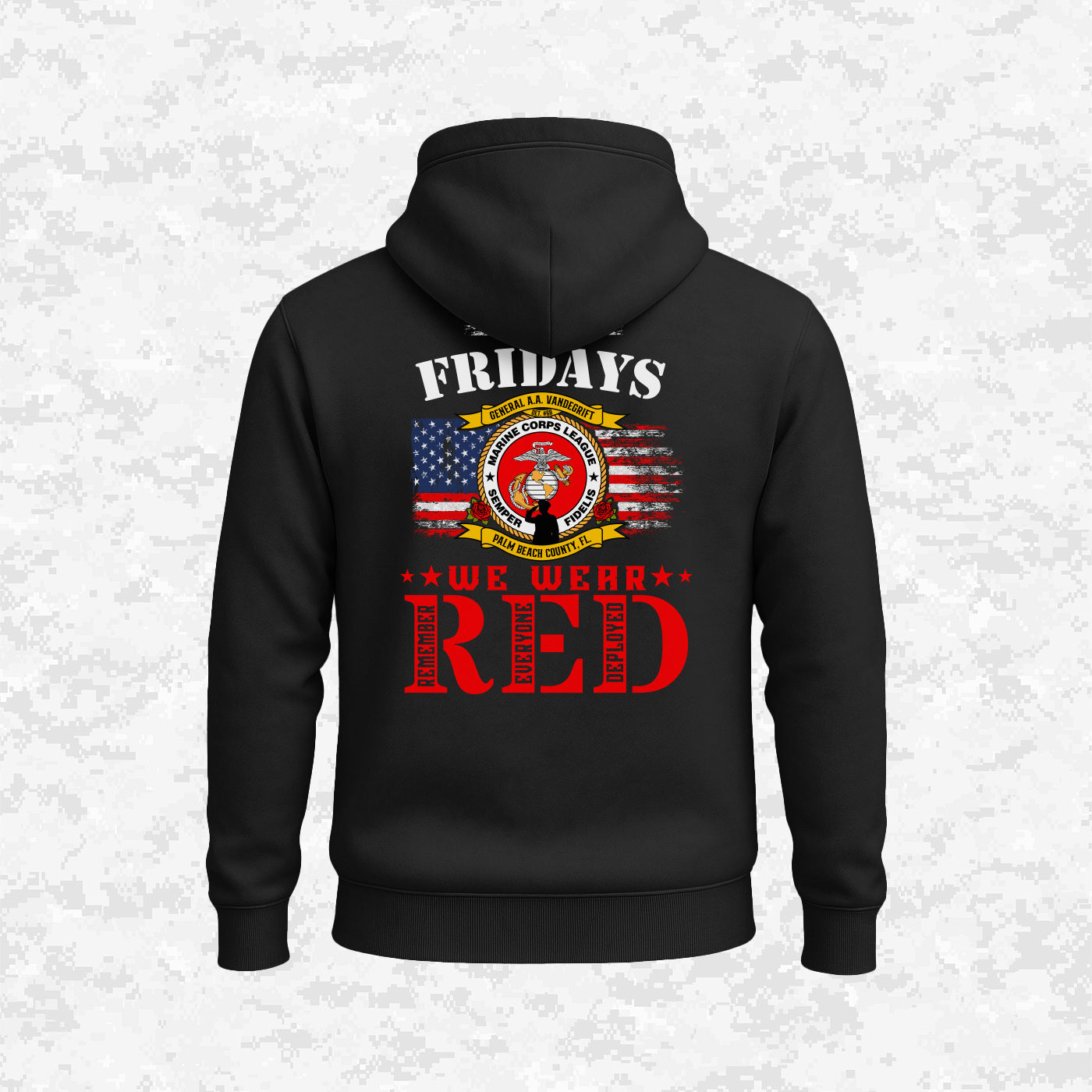RED FRIDAY | DET. #68 GENERAL A.A. VANDEGRIFT | Hoodie