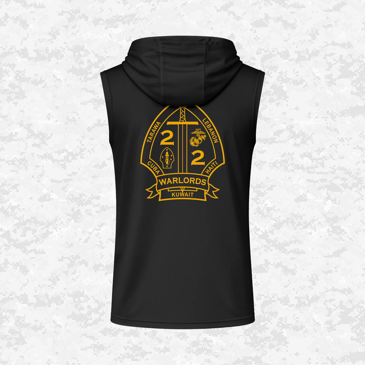2nd Battalion 2nd Marines Unit "Warlords" Classic Edition #3 | DRIFIT Sleeveless, Tank, Sleeveless Hoodie