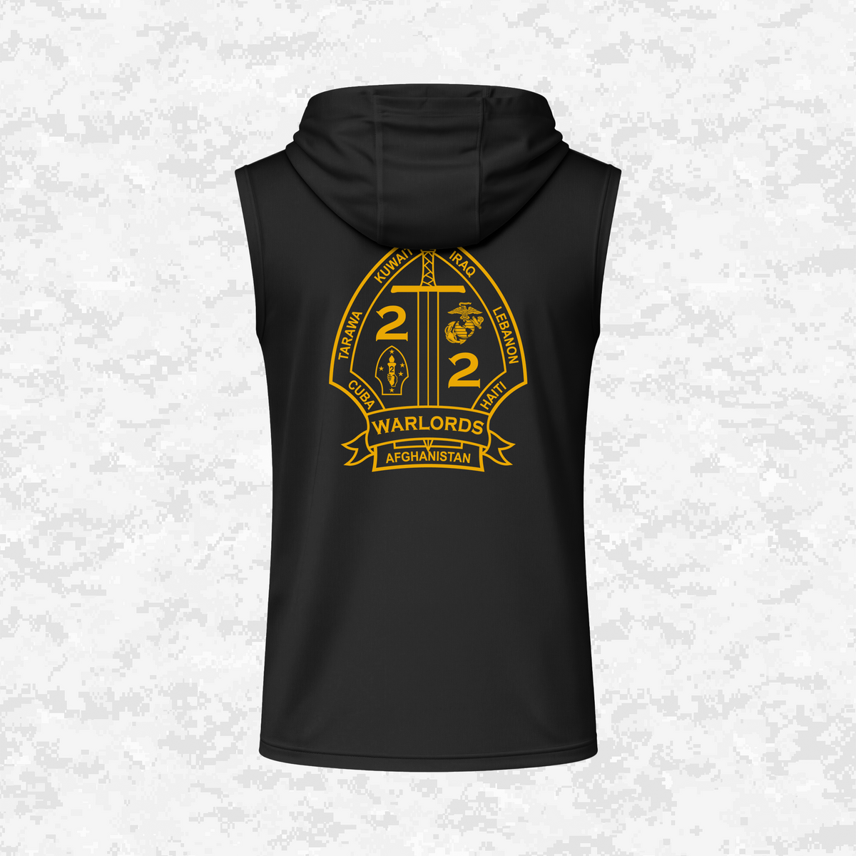 2nd Battalion 2nd Marines Unit "Warlords" Classic Edition #1 | DRIFIT Sleeveless, Tank, Sleeveless Hoodie