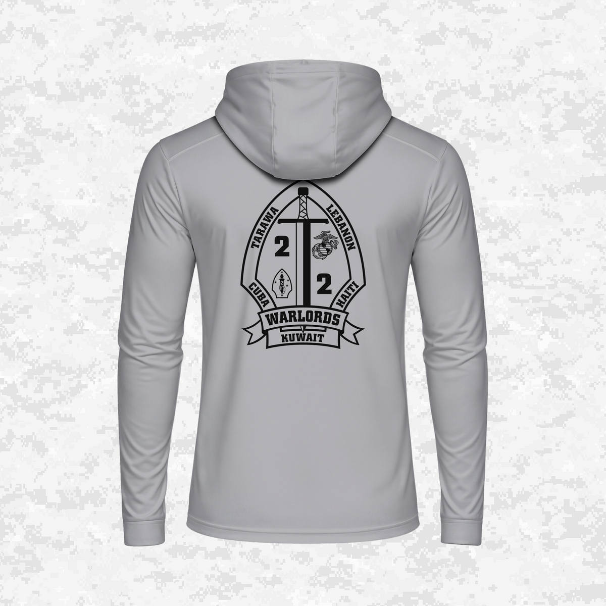 2nd Battalion 2nd Marines Unit "Warlords" #4 | DRIFIT Long sleeve, Hoodie