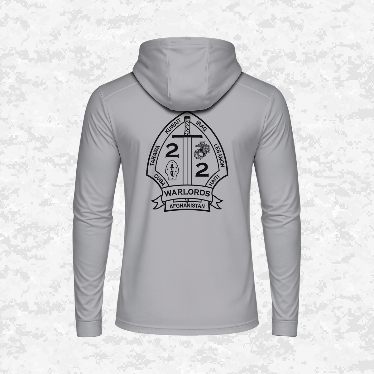 2nd Battalion 2nd Marines Unit "Warlords" Classic Edition #1 | DRIFIT Long sleeve, Hoodie