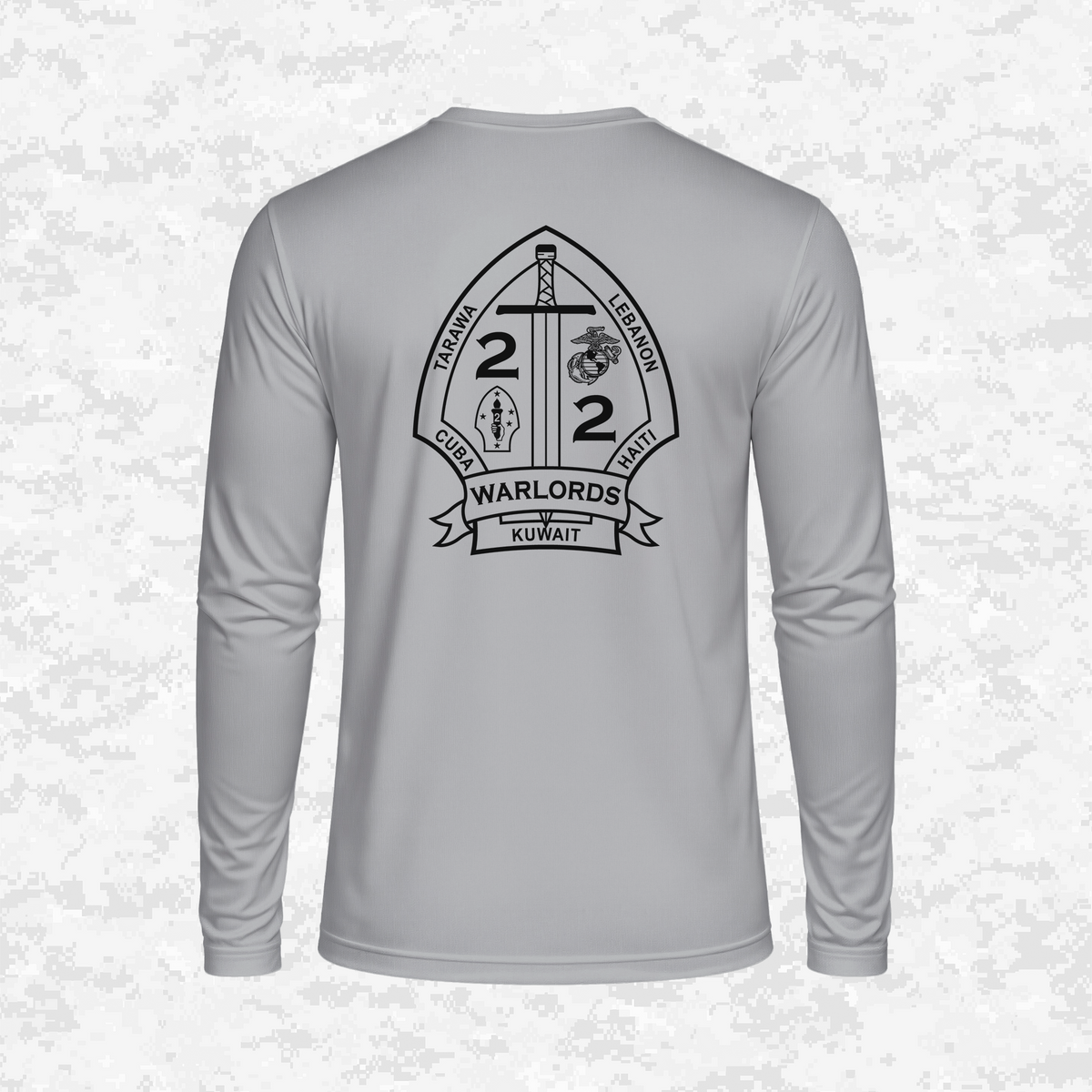 2nd Battalion 2nd Marines Unit "Warlords" Classic Edition #3 | DRIFIT Long sleeve, Hoodie