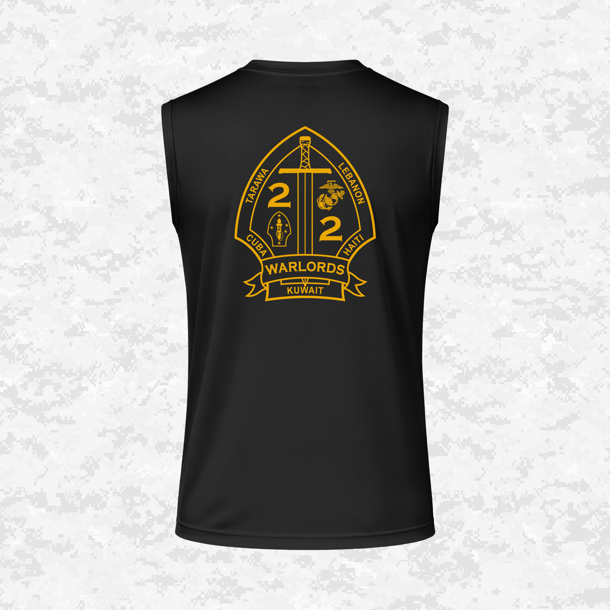 2nd Battalion 2nd Marines Unit "Warlords" Classic Edition #3 | DRIFIT Sleeveless, Tank, Sleeveless Hoodie