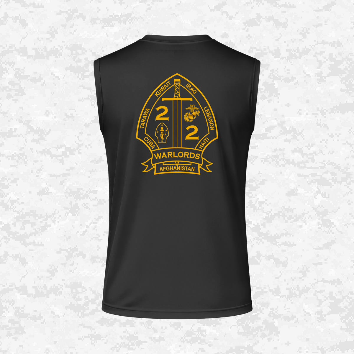 2nd Battalion 2nd Marines Unit "Warlords" Classic Edition #1 | DRIFIT Sleeveless, Tank, Sleeveless Hoodie