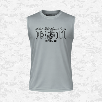MOS 0311 Rifleman | DRIFIT Sleeveless, Tank, Sleeveless Hoodie