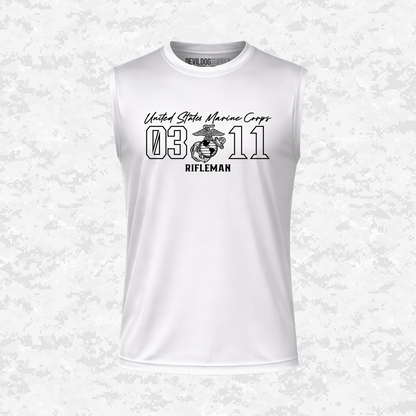 MOS 0311 Rifleman | DRIFIT Sleeveless, Tank, Sleeveless Hoodie