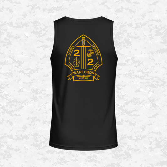 2nd Battalion 2nd Marines Unit "Warlords" Classic Edition #3 | DRIFIT Sleeveless, Tank, Sleeveless Hoodie