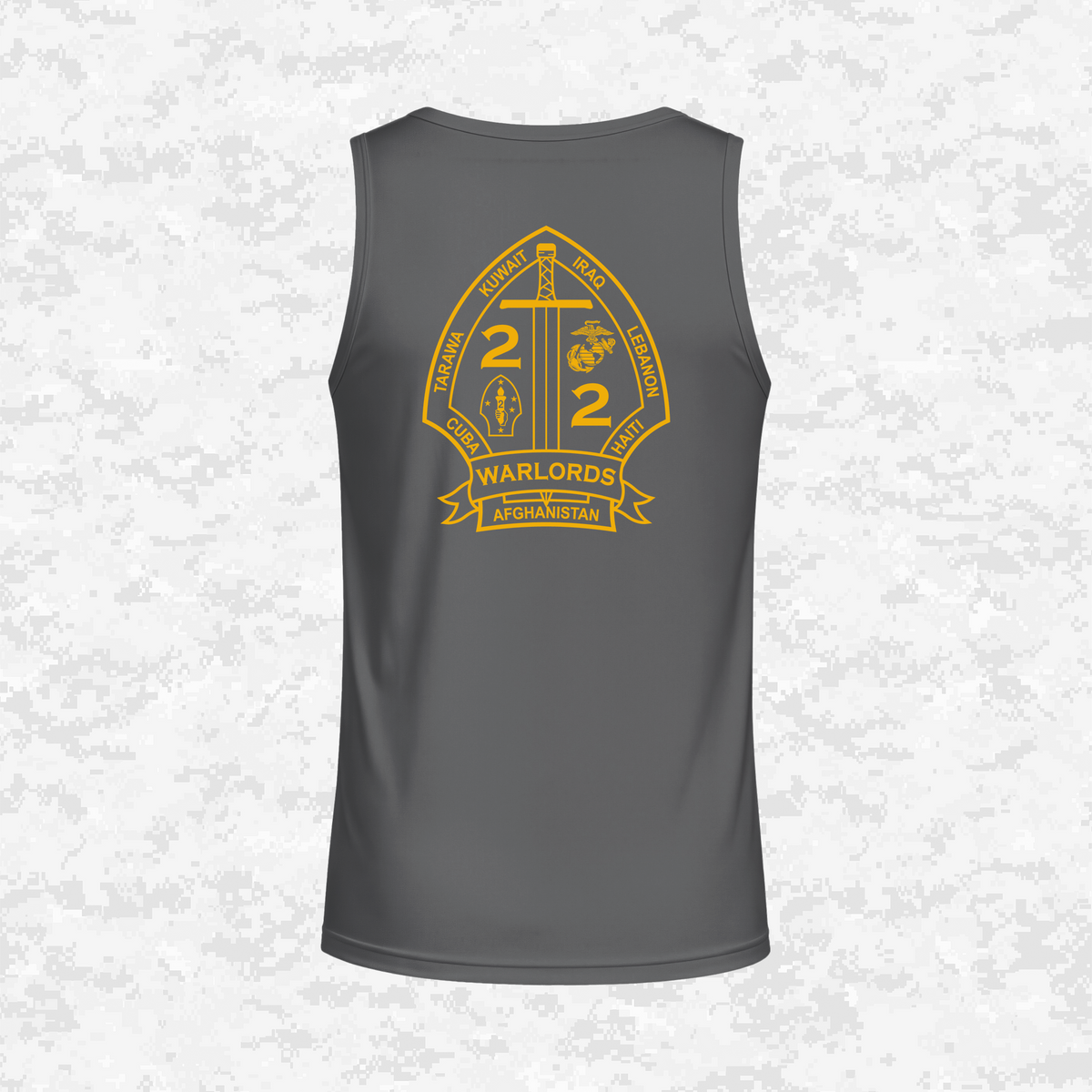 2nd Battalion 2nd Marines Unit "Warlords" Classic Edition #1 | DRIFIT Sleeveless, Tank, Sleeveless Hoodie