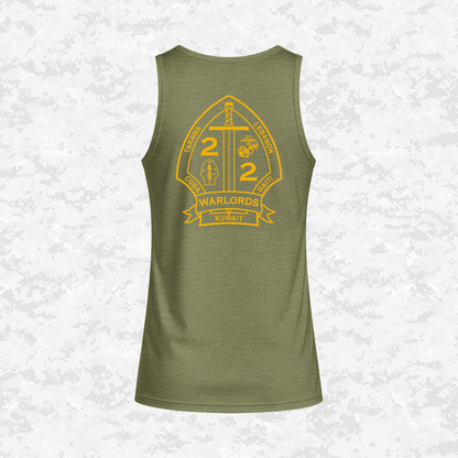 2nd Battalion 2nd Marines Unit "Warlords" Classic Edition #3 | DRIFIT Sleeveless, Tank, Sleeveless Hoodie