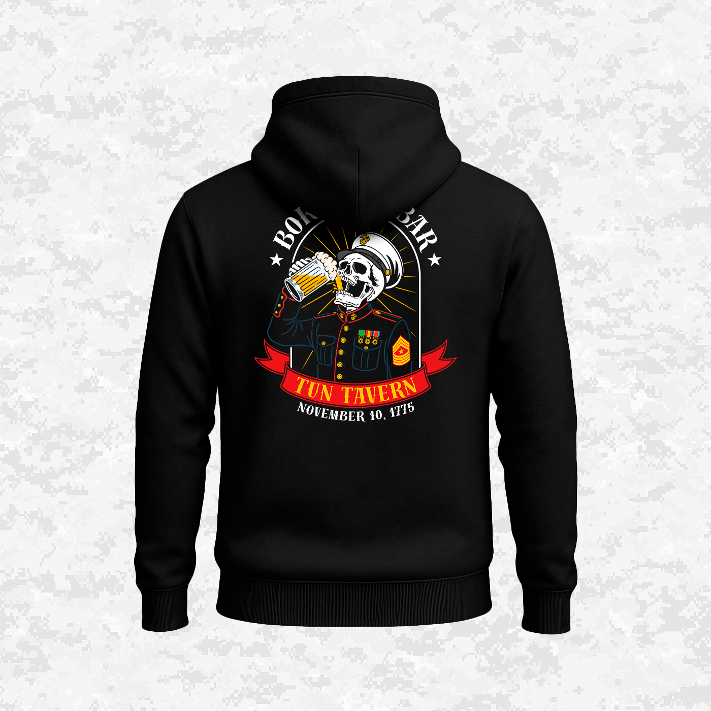 Born in a Bar, Special USMC Ranks Edition, Hoodie
