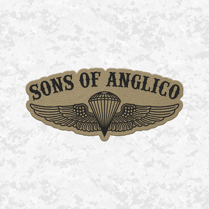 Sons of ANGLICO | Leather Patch | Velcro Backed