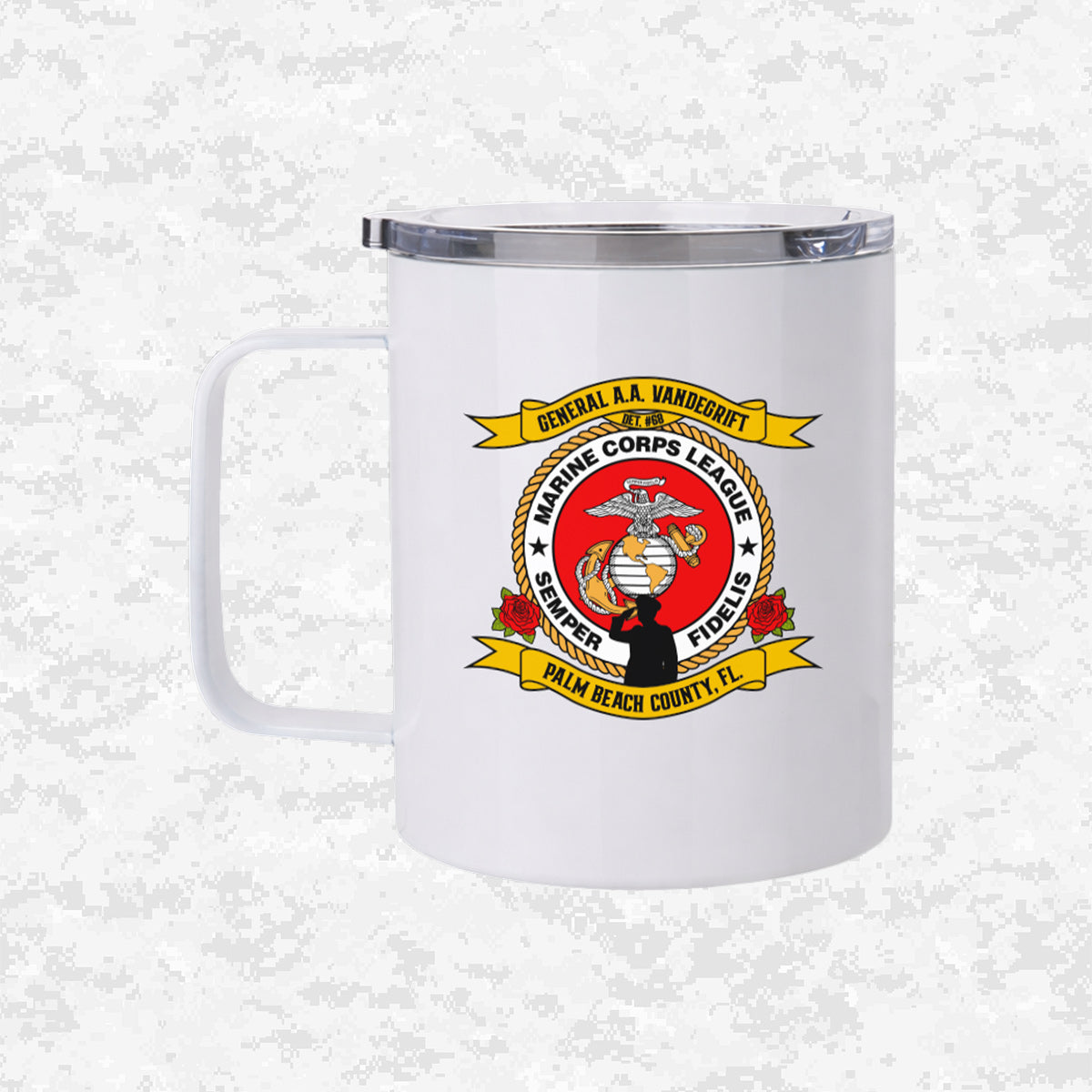 Marine Corps League | General A.A. Vandegrift Detachment #68 | Coffe Travel Mug