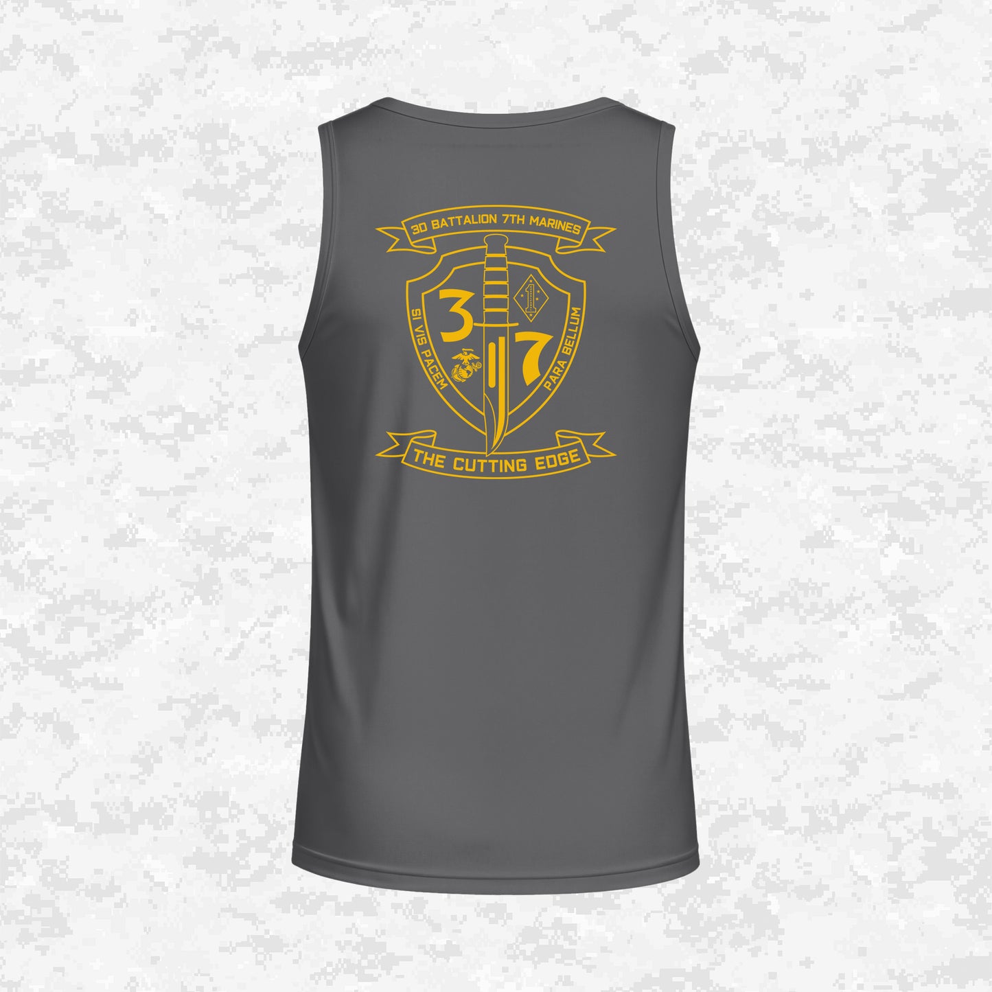 3rd Battalion 7th Marines Unit "The Cutting Edge" DRIFIT Sleeveless, Tank, Sleeveless Hoodie