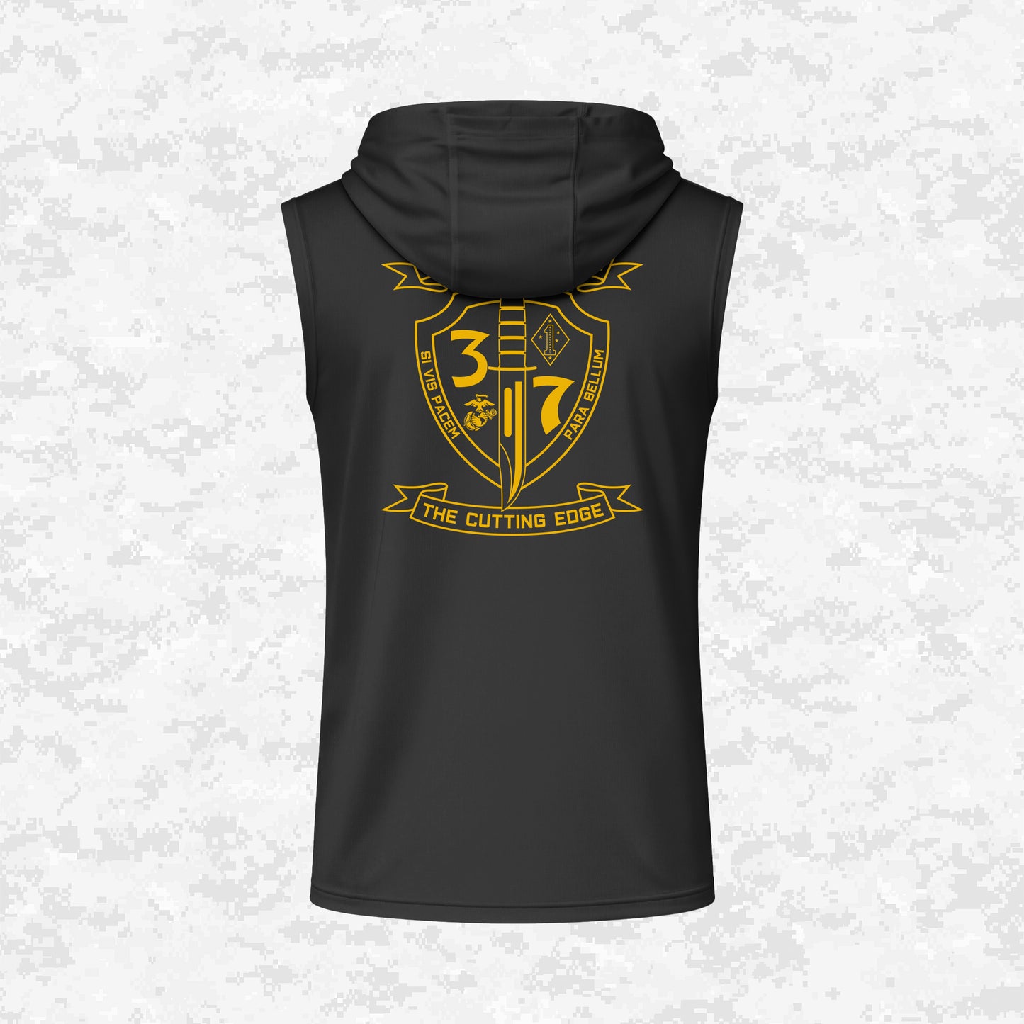 3rd Battalion 7th Marines Unit "The Cutting Edge" DRIFIT Sleeveless, Tank, Sleeveless Hoodie