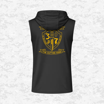 3rd Battalion 7th Marines Unit "The Cutting Edge" DRIFIT Sleeveless, Tank, Sleeveless Hoodie