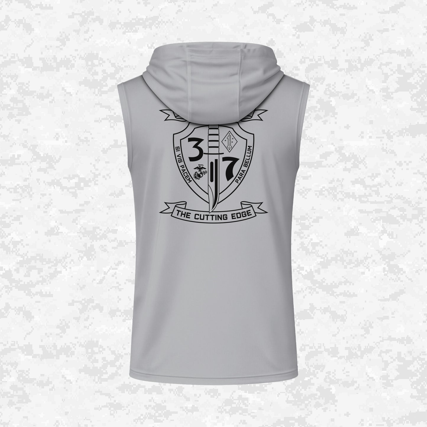 3rd Battalion 7th Marines Unit "The Cutting Edge" DRIFIT Sleeveless, Tank, Sleeveless Hoodie