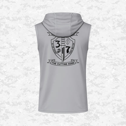 3rd Battalion 7th Marines Unit "The Cutting Edge" DRIFIT Sleeveless, Tank, Sleeveless Hoodie
