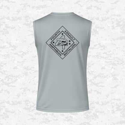 4th Assault Amphibian Battalion "4th Tracks" DRIFIT Sleeveless, Tank, Sleeveless Hoodie