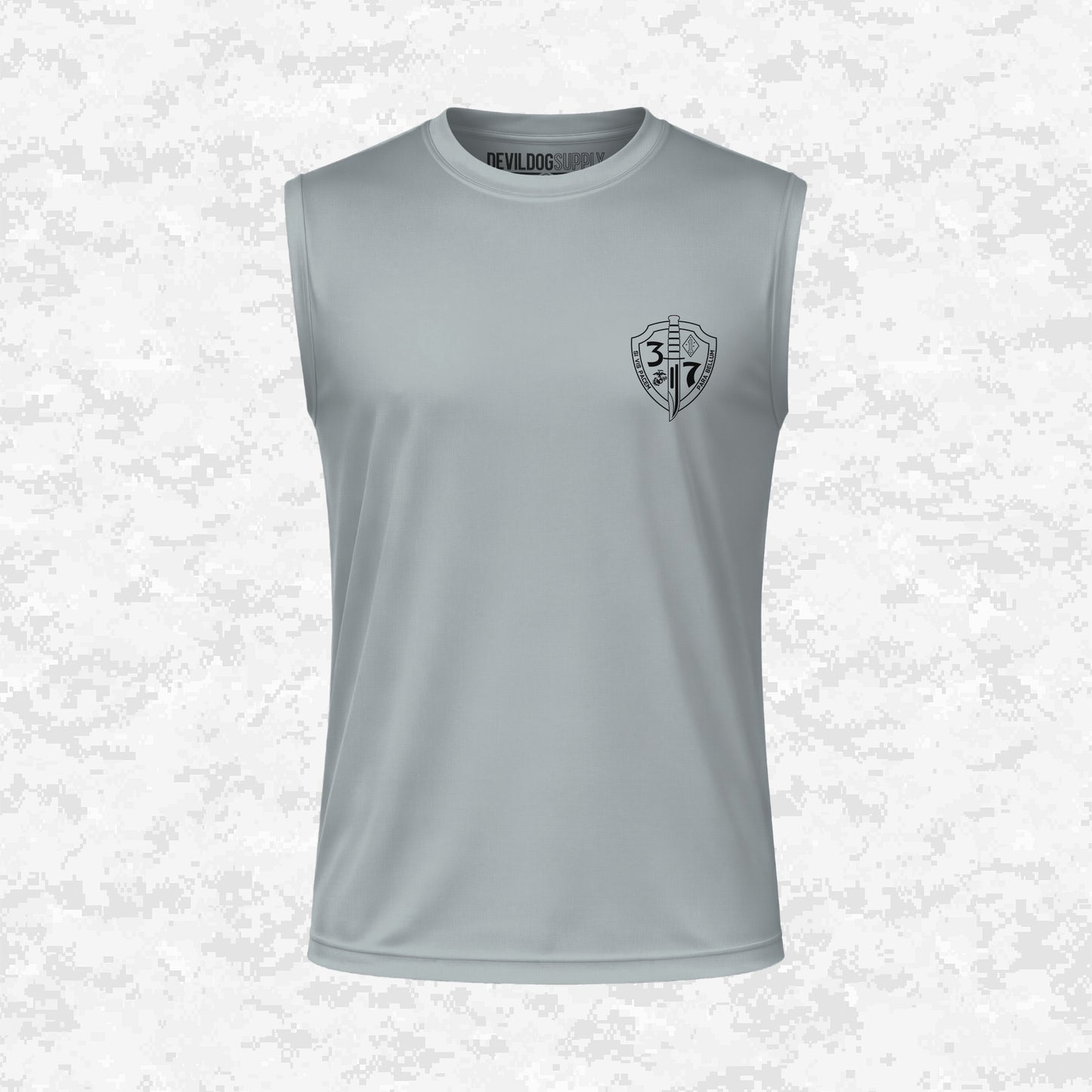 3rd Battalion 7th Marines Unit "The Cutting Edge" DRIFIT Sleeveless, Tank, Sleeveless Hoodie