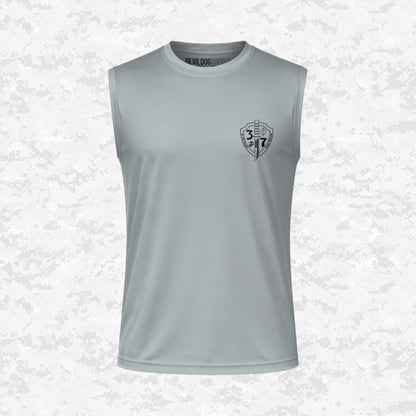 3rd Battalion 7th Marines Unit "The Cutting Edge" DRIFIT Sleeveless, Tank, Sleeveless Hoodie
