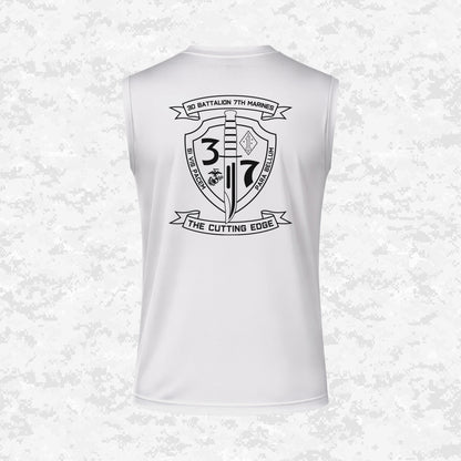 3rd Battalion 7th Marines Unit "The Cutting Edge" DRIFIT Sleeveless, Tank, Sleeveless Hoodie