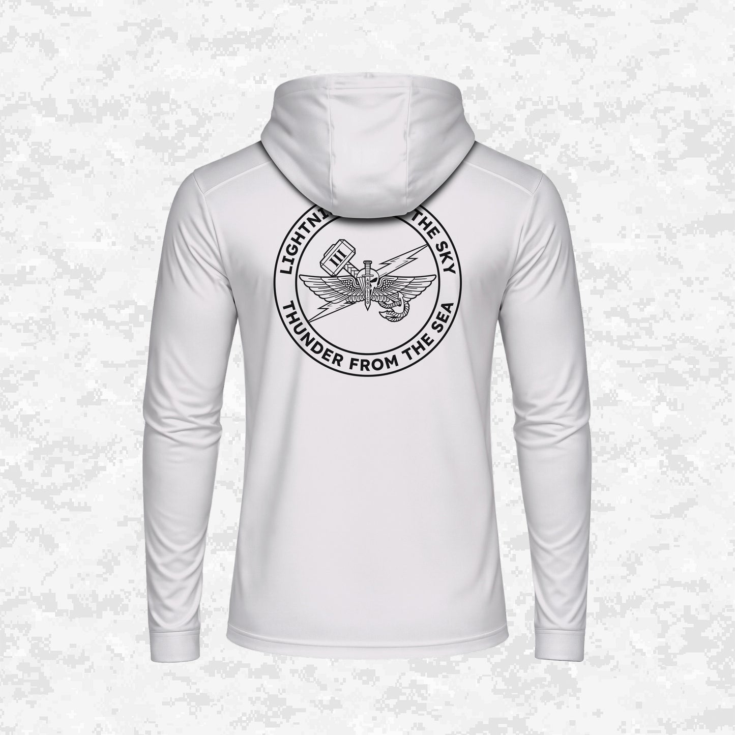 3rd ANGLICO | Lightning From The Sky, Thunder From The Sea | DRIFIT Long sleeve, Hoodie