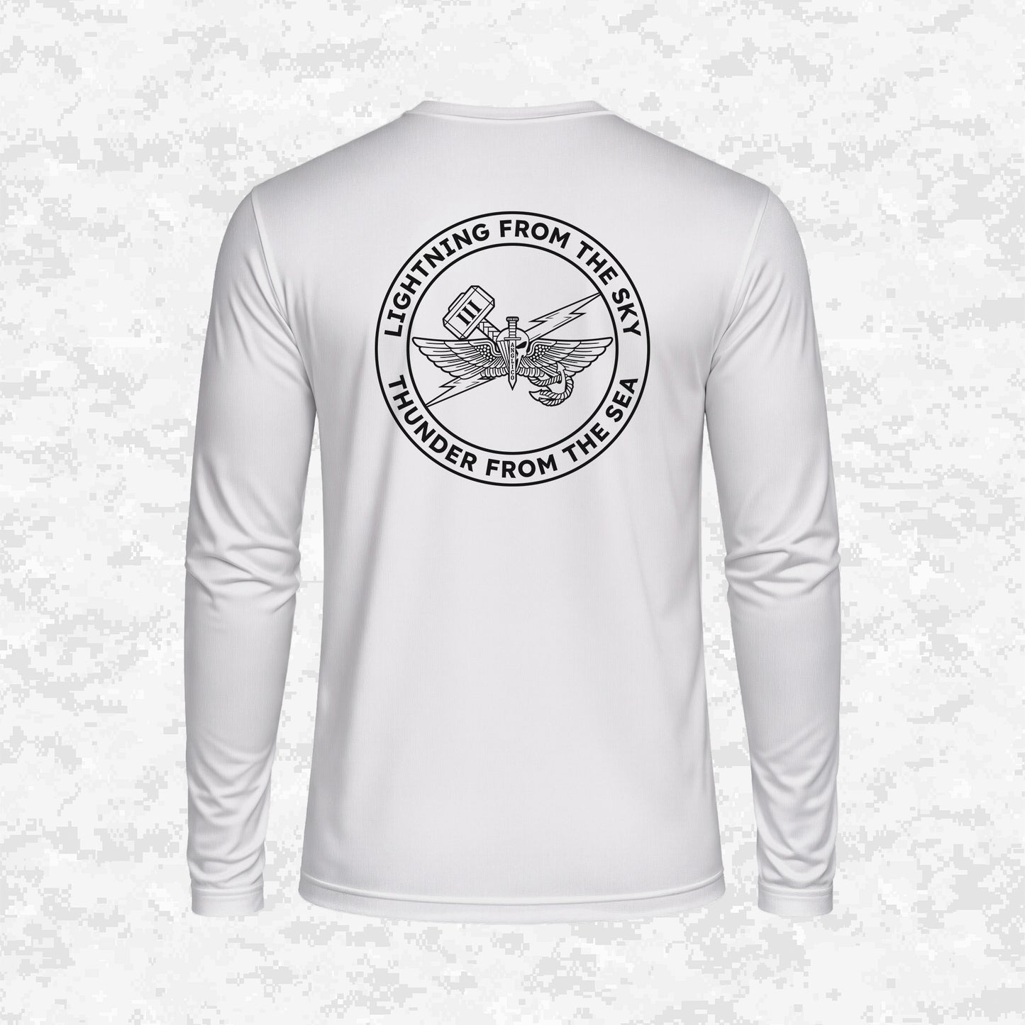 3rd ANGLICO | Lightning From The Sky, Thunder From The Sea | DRIFIT Long sleeve, Hoodie
