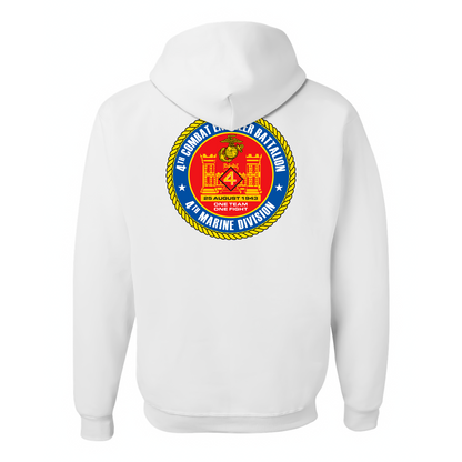 4th Combat Engineer Battalion Unit ¨One Team, One Fight¨ Hoodie  #1