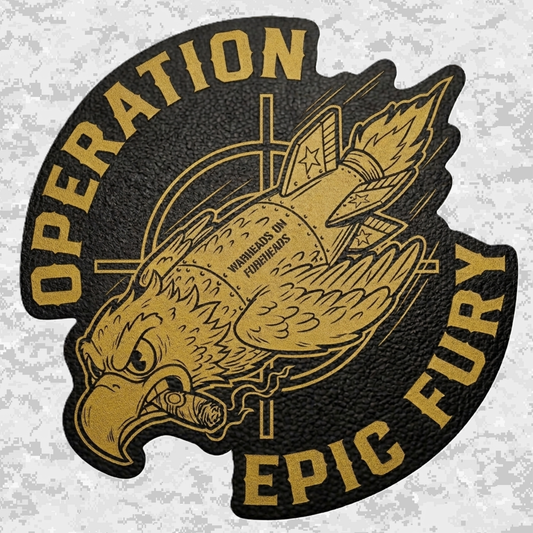 Operation Epic Fury | Leather Patch | Velcro Backed